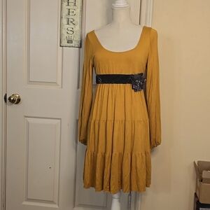 Large Uncle Frank Mustard Dress